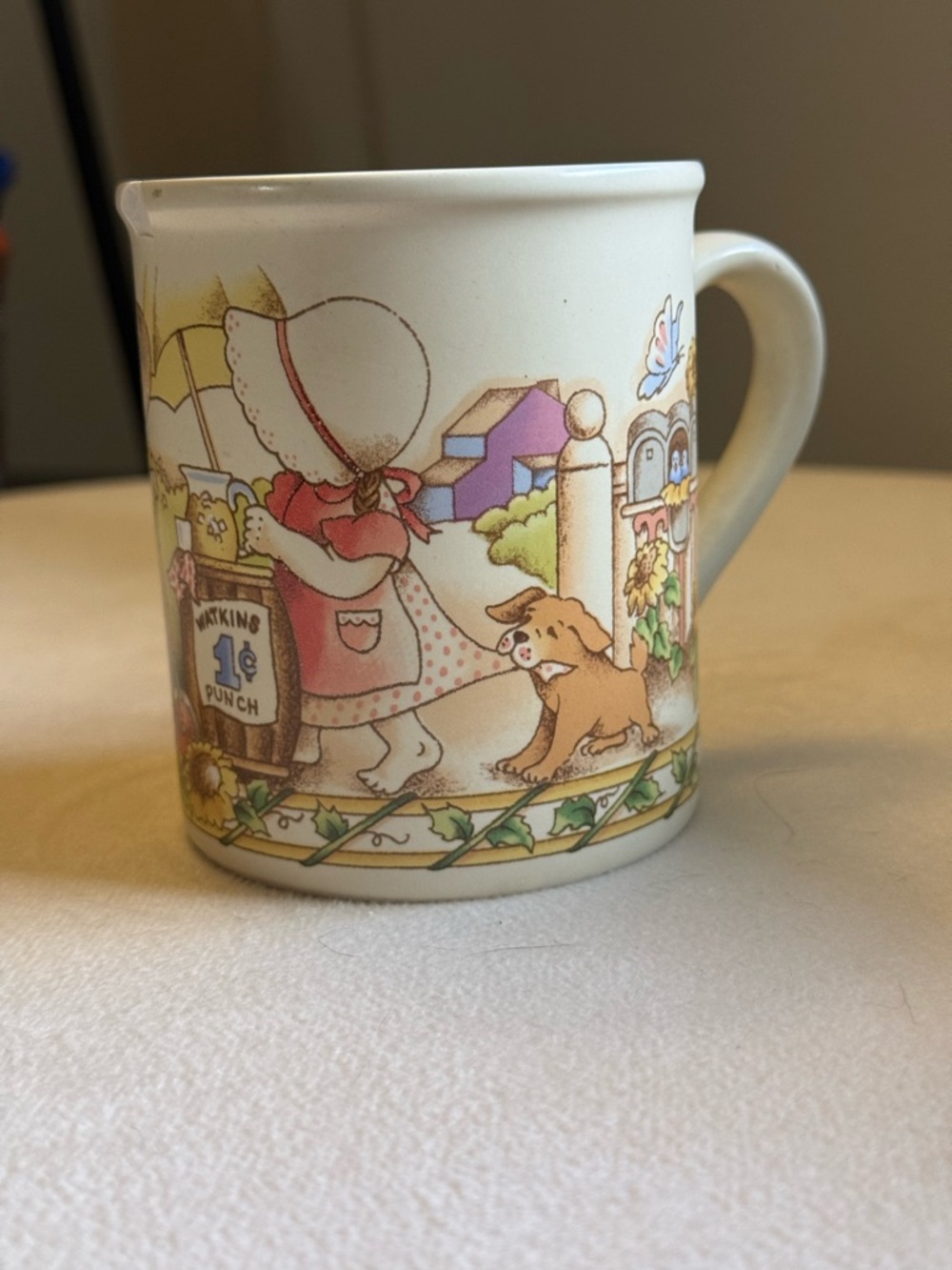 Vintage Style Country Kids Ceramic Mug (Chipped)